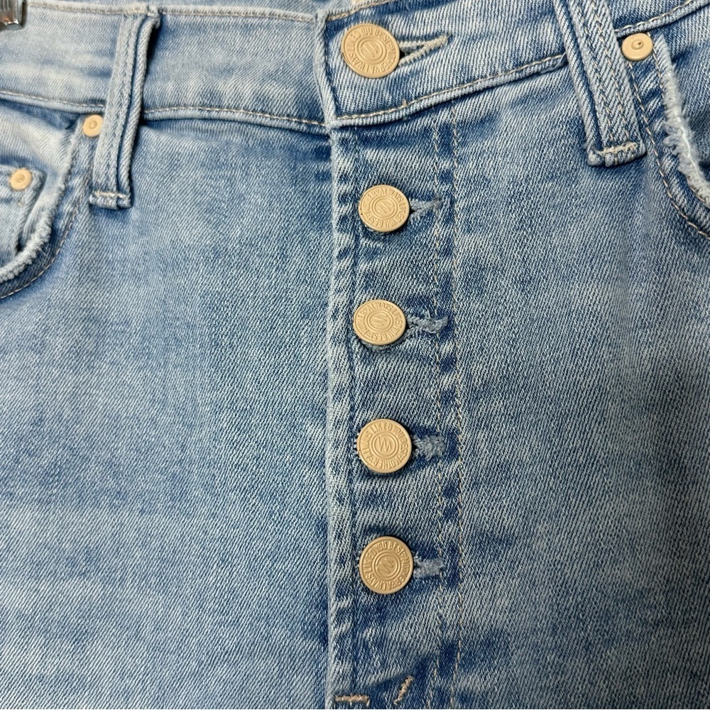 MOTHER The Pixie Tomcat Ankle Jeans In Nature Of The Game 30 10 distressed high - Picture 9 of 16